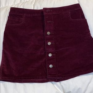 Cranberry colored Express skirt
